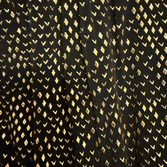 Pink Tartan Black and Gold Patterned Dress - Picture 9 of 9